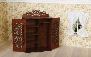 Делаем шкаф для кукол из бумаги, картона, коробки и фанеры: мастер-класс