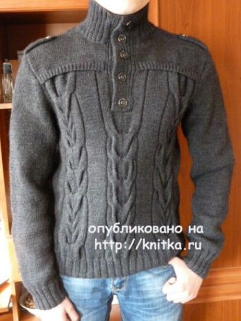 Мужской пуловер от Марины Ефименко
